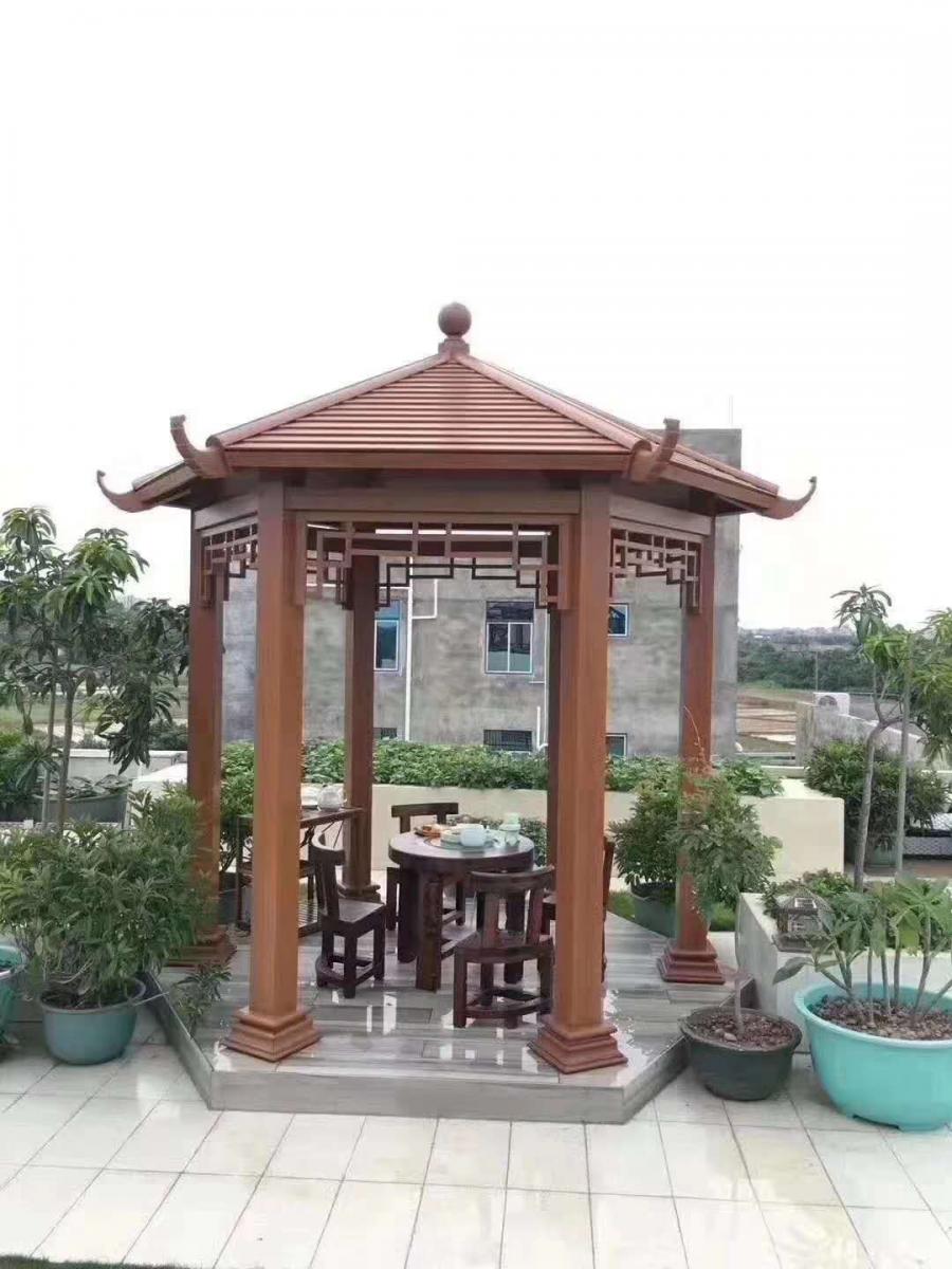 六角凉亭